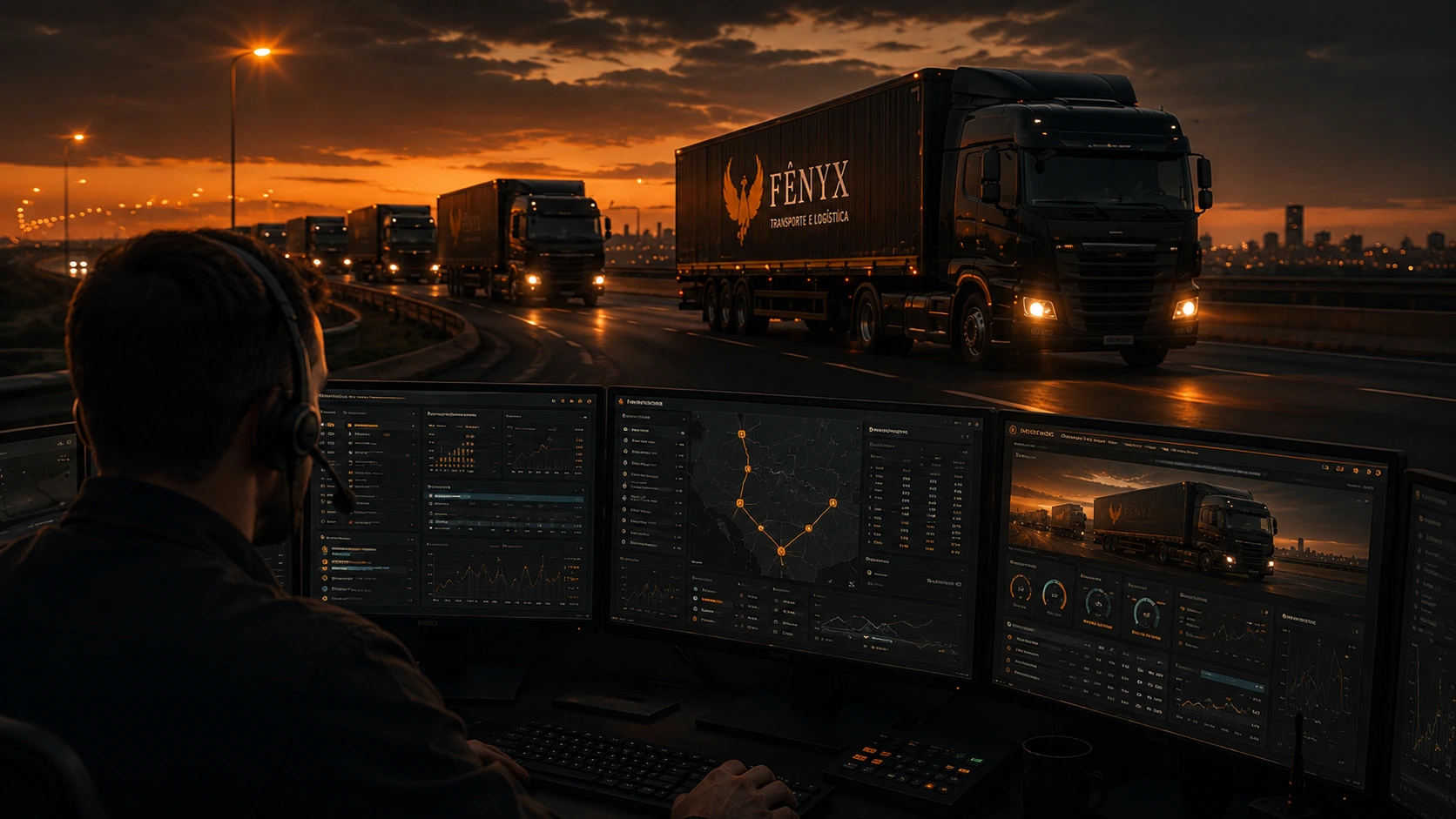 Veículos FÊNYX monitorados 24 horas